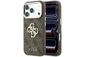 Puhelin - Kannet ja kotelot - GUESS 4G & Big Strass Logo Case for iPhone 17 Pro Max / 18 Pro Max - Brown - 3666339653033