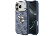 Puhelin - Kannet ja kotelot - GUESS 4G Big 4G Classic Logo Case for iPhone 18 Pro / 17 Pro - Blue and Gold - 3666339651107