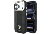 Puhelin - Kannet ja kotelot - GUESS 4G with Stripe Round and Classic Logos MagSafe Case for iPhone 17 Pro / 18 Pro - Black - 3666339652500
