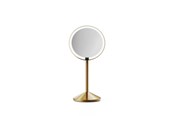 Meikkipeilit - Simplehuman Sensor Mirror Fold taitettava meikkipeili – 5x – messinkiviimeistely - ST3082