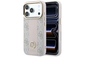 Puhelin - Kannet ja kotelot - GUESS 4G with Stripe Round and Classic Logos MagSafe Case for iPhone 17 Pro Max / 18 Pro Max - Pink - 3666339652630