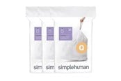 Siivous - Simplehuman code Q -pussipussit, 60 kpl, valkoinen - CW0264