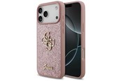 Puhelin - Kannet ja kotelot - GUESS Fixed Glitter Big 4G Case for iPhone 18 Pro Max / 17 Pro Max - Pink - 3666339673567