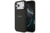 Puhelin - Kannet ja kotelot - GUESS Grained Gold Ring MagSafe Case for iPhone 18 Pro Max / 17 Pro Max - Black - 3666339673543