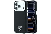 Puhelin - Kannet ja kotelot - GUESS Grained Triangle Logo MagSafe Case for iPhone 17 Pro / 18 Pro - Black - 3666339654740