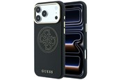 Puhelin - Kannet ja kotelot - GUESS Perforated 4G Gold Logo Magsafe Case for iPhone 17 Pro / 18 Pro - Black - 3666339652821