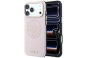 Puhelin - Kannet ja kotelot - GUESS Perforated 4G Gold Logo Magsafe Case for iPhone 17 Pro / 18 Pro - Pink - 3666339652869