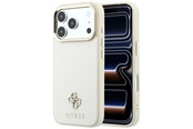 Puhelin - Kannet ja kotelot - GUESS Saffiano Small 4G & Classic Logo MagSafe case for iPhone 17 Pro Max / 18 Pro Max - beige - 3666339652791
