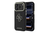 Puhelin - Kannet ja kotelot - GUESS Grained & Big Resin Logo Case for iPhone 18 Pro Max / 17 Pro Max - Black - 3666339654917