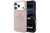 Puhelin - Kannet ja kotelot - GUESS Grained & Big Resin Logo Case for iPhone 18 Pro Max / 17 Pro Max - Pink - 3666339654955