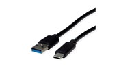 USB kaapelit - Roline Recycled Material - USB-C cable - USB Type A to USB-C - 1 m - 11.45.9011