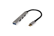 USB hub - Roline - hub - 4 ports USB hub - 4 porttia - USB 3.2 - hopea - 14.02.5053