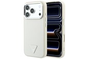 Puhelin - Kannet ja kotelot - GUESS Grained Triangle Logo MagSafe Case for iPhone 18 Pro / 17 Pro - Beige - 3666339654788