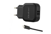 Puhelin - Adapterit & Laturit - Qoltec Virtalähde 50188 - 17 W - 2 x USB-A - USB-C-kaapeli - 50188