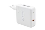 Puhelin - Adapterit & Laturit - Qoltec GaN FAST 51710 Virtalähde - 108 W - USB-A/USB-C - Valkoinen - 51710