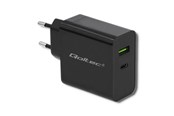 Puhelin - Adapterit & Laturit - Qoltec USB-C-virtalähde 51717 - 42 W - 1-porttinen - Musta - 51717