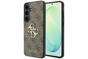 Puhelin - Kannet ja kotelot - GUESS Leather 4G Metal Logo Case for Samsung Galaxy S26 FE - Brown - 3666339686307