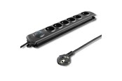 Virtakaapelit (ulkoinen) - Qoltec Quick switch 50172 ylijännitesuoja - 6 AC-pistorasiaa - 5 m kaapeli - 50172
