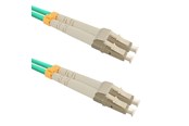 Verkkokortit (verkkosovittimet, tulostuspalvelimet jne.) - Qoltec LC/UPC monimuoto duplex patch-kaapeli - 1 m - OM3 50/125 µm - turkoosi - 54075