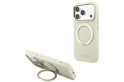 Puhelin - Kannet ja kotelot - GUESS Ring Stand 360 Grained Classic Logo MagSafe case for iPhone 18 Pro Max / 17 Pro Max - beige - 3666339654078