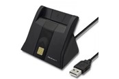 Järjestelmän lisävarusteet - Qoltec 50643 Smart Card Reader - USB 2.0 - musta - 50643