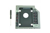 Järjestelmän lisävarusteet - Qoltec Tallennuspaikkasovitin 5.25" Slim Line to 2.5" SATA - 9.5 mm musta - 51868