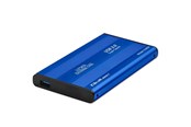 Järjestelmän lisävarusteet - Qoltec 51859 HDD/SSD-kotelo - 2.5" SATA III - USB 3.0 - Sininen - 51859