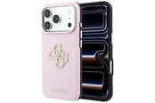 Puhelin - Kannet ja kotelot - GUESS Smooth & Big Strass Logo Case for iPhone 18 Pro / 17 Pro - Pink - 3666339654382