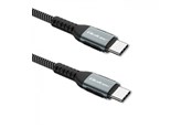 USB kaapelit - Qoltec 52358 USB-C–USB-C-kaapeli - 1.5 m - USB 2.0 - 100 W - Musta - 52358