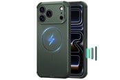 Puhelin - Kannet ja kotelot - ESR Cyber ​​Tough MagSafe Case for iPhone 18 Pro / 17 Pro - Green - 4894240307878