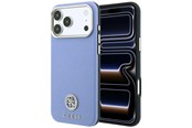 Puhelin - Kannet ja kotelot - GUESS Grained Round Strass Logo MagSafe Case for iPhone 18 Pro / 17 Pro - Blue - 3666339653828