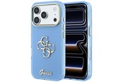 Puhelin - Kannet ja kotelot - GUESS IML 4G Script Metal Case for iPhone 18 Pro Max / 17 Pro Max - Light Blue - 3666339655839