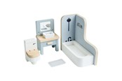 Puulelut - Bigjigs Wooden Dollhouse Bathroom Furniture - 4-piece. - 38002