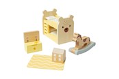 Puulelut - Bigjigs Wooden Dollhouse Furniture Nursery - 5-piece - 38003
