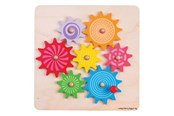 Vauva- ja taaperolelut - Bigjigs Wooden Gears Puzzle - 7 pcs. - BJ946