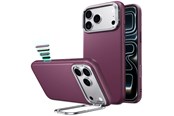 Puhelin - Kannet ja kotelot - ESR Atelier Kickstand MagSafe Case for iPhone 18 Pro / 17 Pro - burgundy - 4894240303962