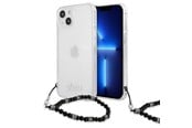 Puhelin - Kannet ja kotelot - GUESS GUHCP13SKPSBK iPhone 13 mini 5.4" Transparent hardcase Black Pearl - 3666339025199