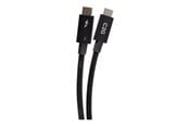 FireWire / ThunderBolt-kaapelit ja adapterit - C2G - Thunderbolt cable - USB-C to USB-C - 50 cm - C2G28820