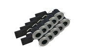 Valaisimet - Scan Products Luna Quick Install uppoasennettava spotti, GU10, harjattu alumiini - 10 kpl - 10402