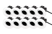 Valaisimet - Scan Products Luna Quick Install 2.0 uppoasennettava spotti, GU10, mattavalkoinen - 10 kpl - 10461