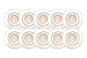 Valaisimet - Scan Products Luna Quick Install 2.0 uppoasennettava spotti, 5W LED 3000K, mattavalkoinen - 10 kpl - 10481