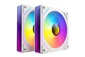 Kotelotuuletin - DUTZO INF 120 PWM ARGB (2-pack) - Kotelotuuletin - 120mm - Valkoinen RGB LED valolla - 28 dBA - 8501028