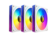 Kotelotuuletin - DUTZO INF 120 PWM ARGB Reverse (3-pack) - Kotelotuuletin - 120mm - Valkoinen, RGB-valolla - 28 dBA - 8501027