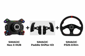 Pelit - lisävarusteet - Simagic Neo X Hub + Paddle Shifter + P-325-D Suede - Simulaatiorallipaketit - 8501100