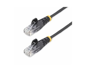 StarTech.com 5m Black Slim CAT6 Ethernet Cable Snagless 28AWG LSZH ...