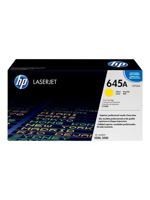 HP 645A toner cartridge, Yellow