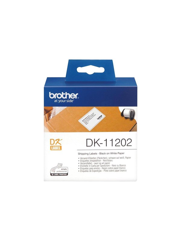 Brother DK-11202 - Black On White - 62 x 100 mm 300 label(s)