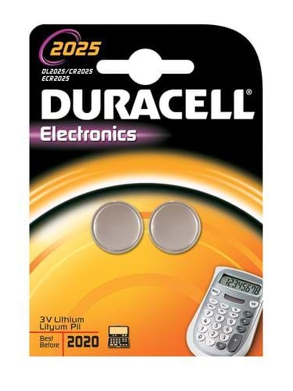 DURACELL CR2025 Knap 2 kpl