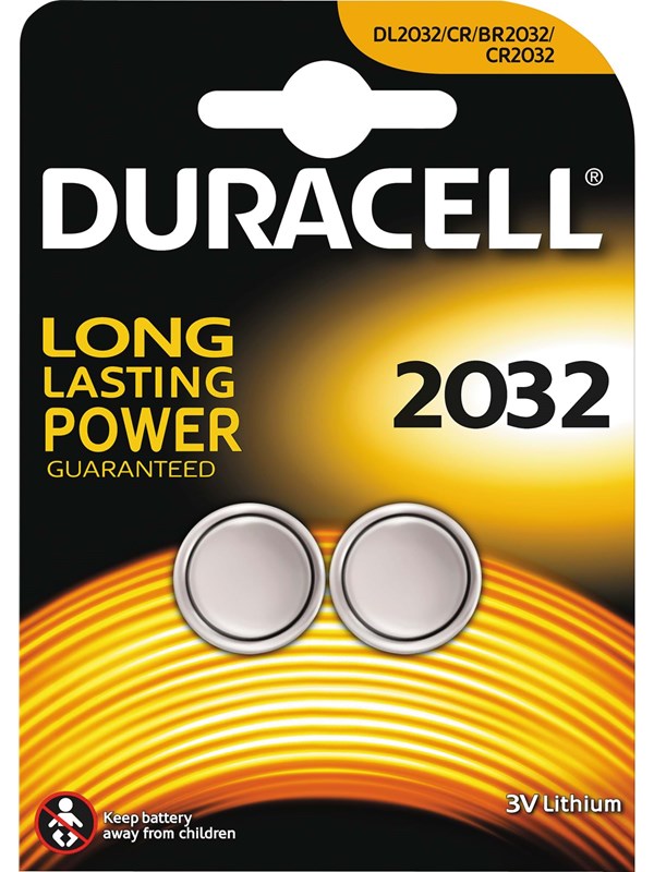 DURACELL Pitkäkestoinen 3V CR2032 - 2 kpl pakkaus