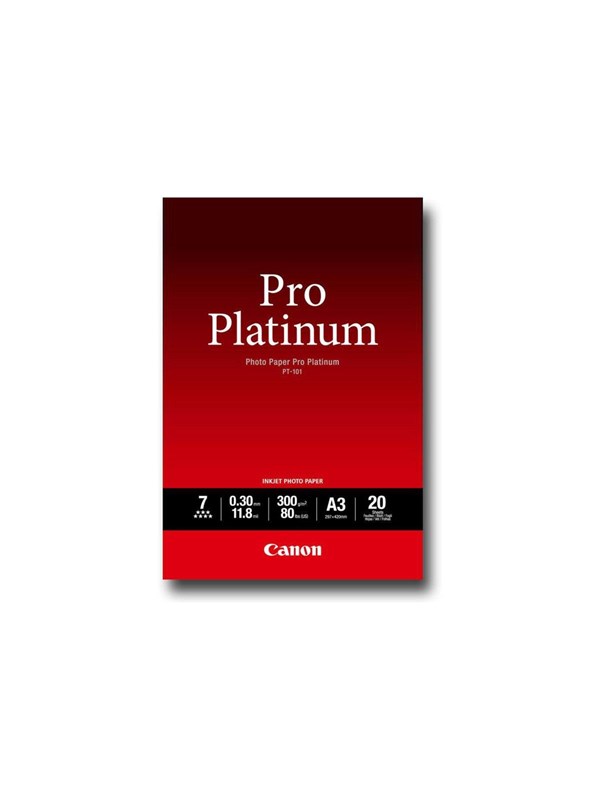 Canon Paperi PT-101 / 2768B017 Pro Platinum A3 - 20 arkkia